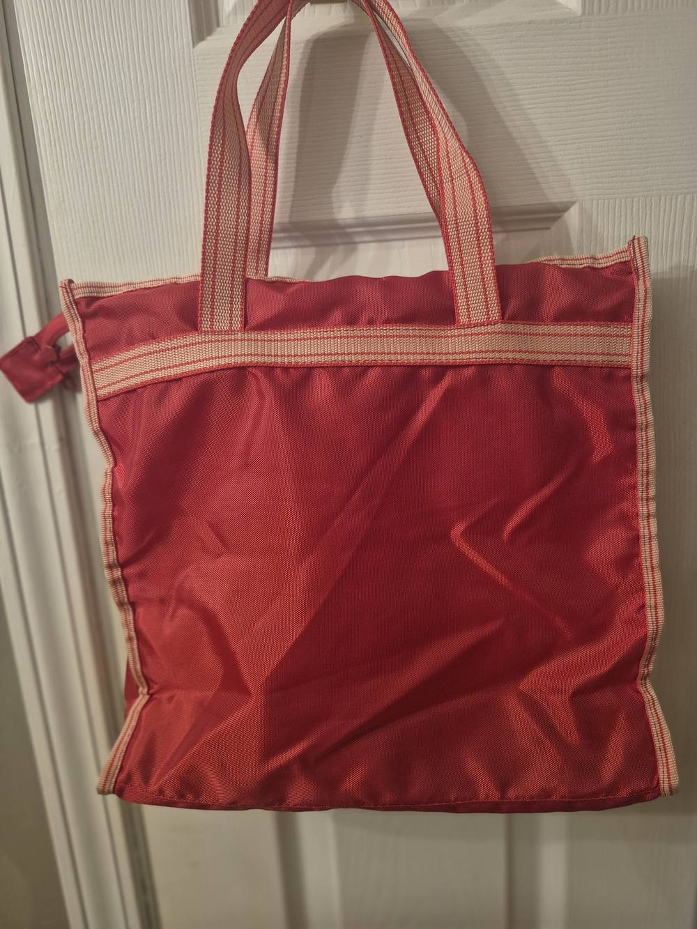 Red Hawaii Canvas Tote Bag with Dual Straps - Picture 10 of 11